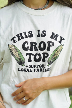 "Crop Top" Graphic Tee